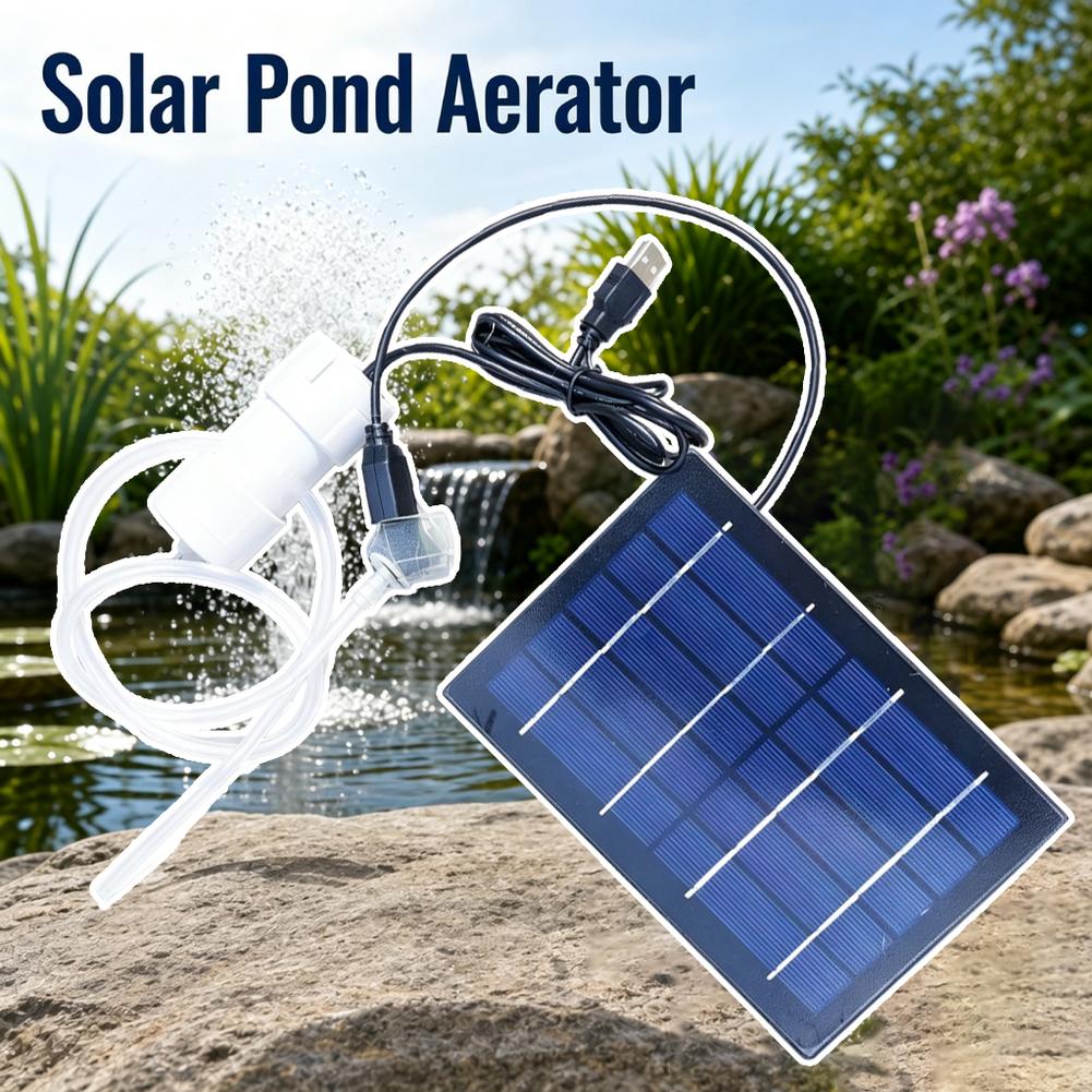 Solar Air Pump Aquarium Oxygen - Solar Pond Aerator Oxygen Pump 评论和价格