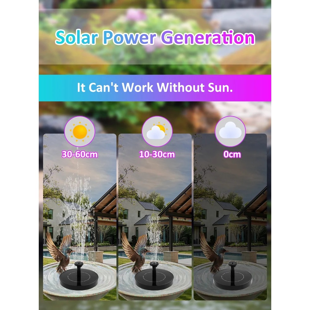 Solar Fountain Pump – Floating - Floating Solar Fountain Water Pump 评论和价格