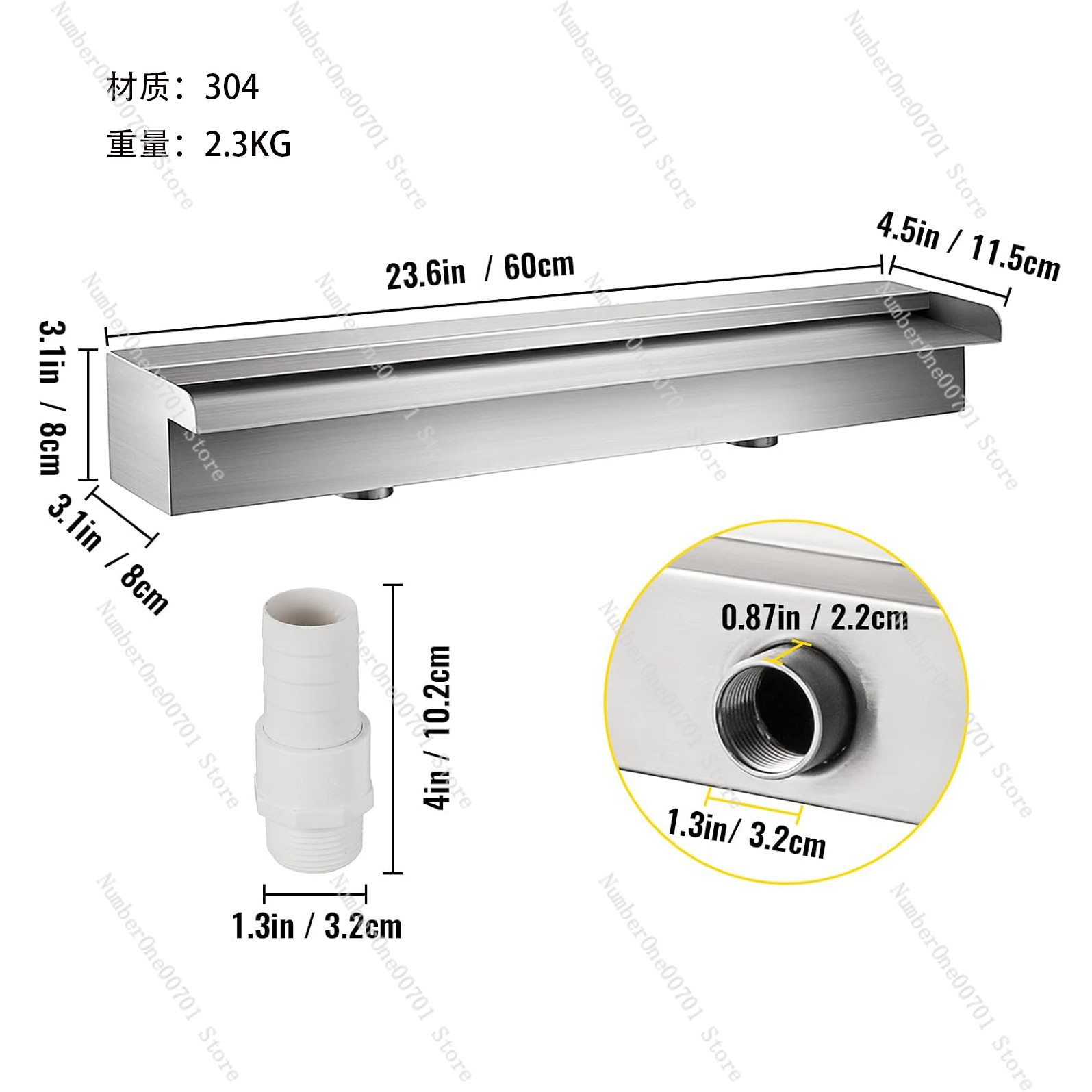 Stainless Steel Waterfall Spil - Waterfall Spillway Stainless Steel Weir 评论和价格