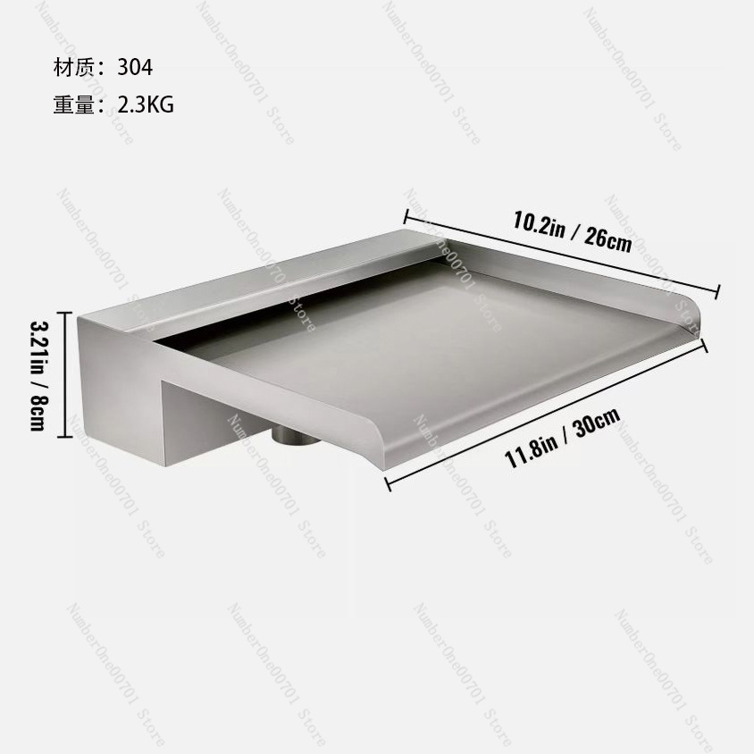 Stainless Steel Waterfall Spil - Waterfall Spillway Stainless Steel Weir 评论和价格