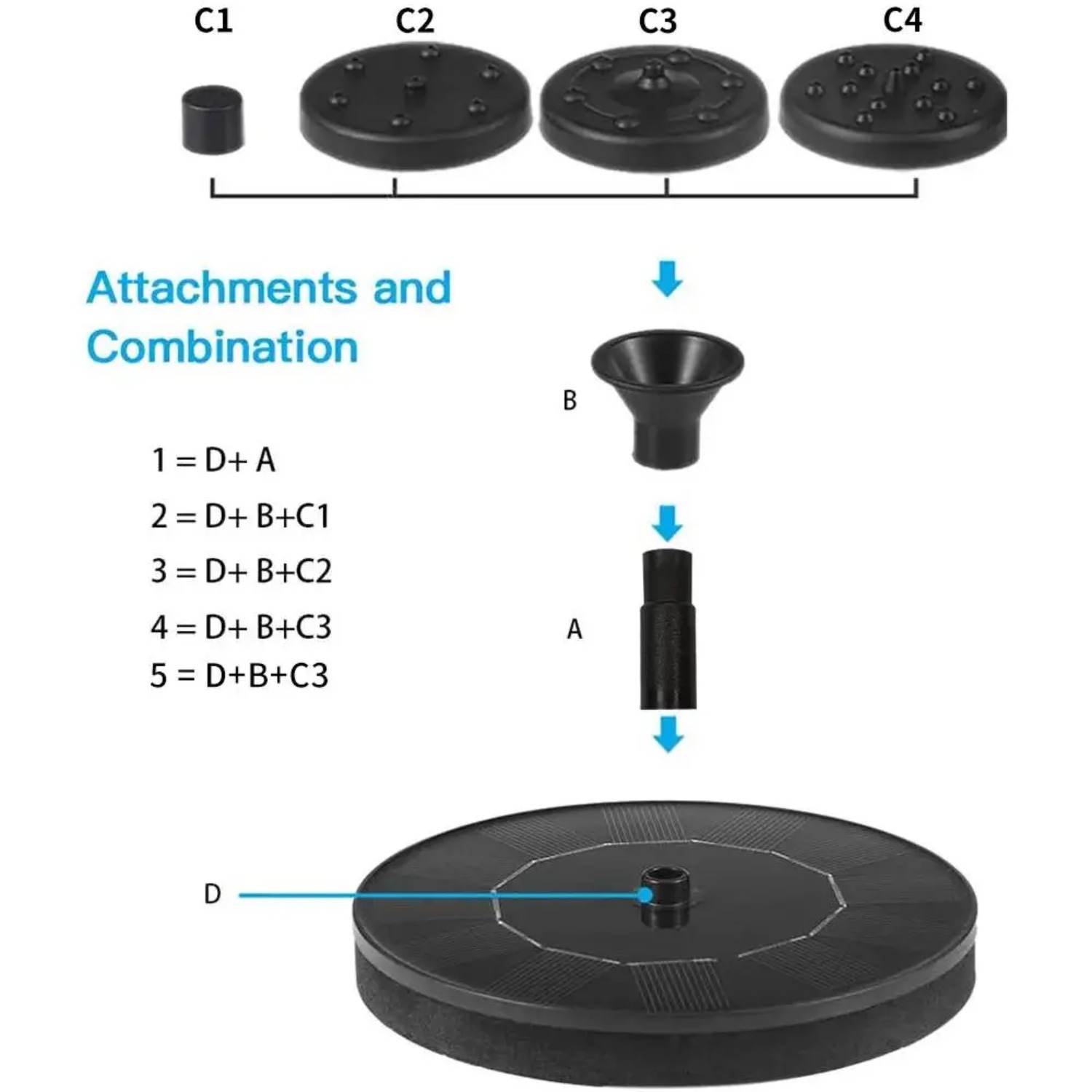 Solar Fountain Pump Kit with 8 - Floating Solar Fountain Water Pump 评论和价格